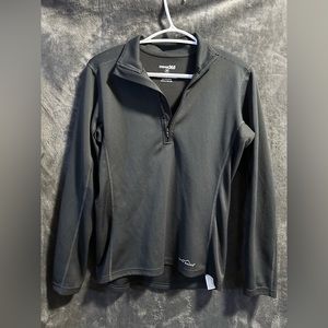 Women’s Eddie Bauer 365 All-Climate System Zip Up Base Layer Top Hike/Ski Size M